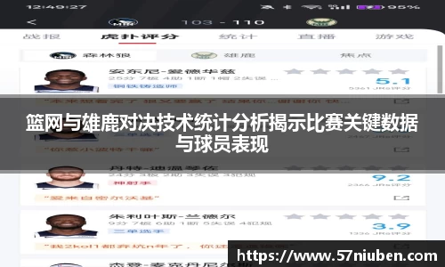 篮网与雄鹿对决技术统计分析揭示比赛关键数据与球员表现
